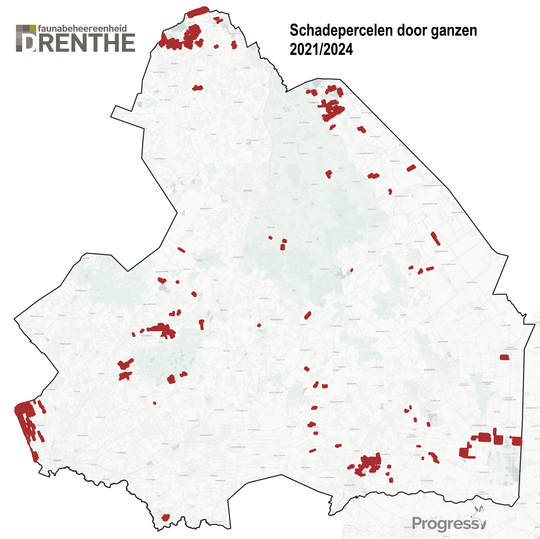 Ganzen schadepercelen